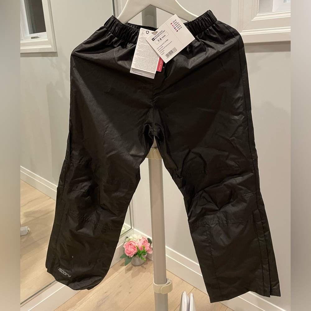 H&M Rain jacket and Mountain Warehouse Splash pants